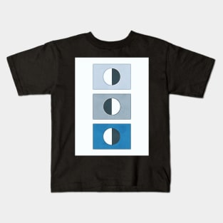 High Contrast Blue Kids T-Shirt